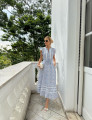 Vestido Bordado Emiliana Azul