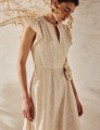 Vestido Bordado Emiliana Creme