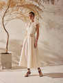 Vestido Bordado Emiliana Creme