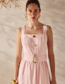 Vestido Viscose Sofia Rosa