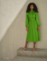 Vestido Midi nuvem Maitê Verde