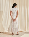 Vestido Listrado Milena Branco